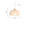 Nordic Wabisabi Rattan Led Pendant Light Dining Room Bedroom Balcony Chandelier Loft Hanging Lamps Home Decoration Lustre Lamp