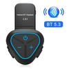 Портативная гарнитура для мотоциклетного шлема BT 5.3 с интеллектуальным шумоподавлением, водонепроницаемая, для takeaway