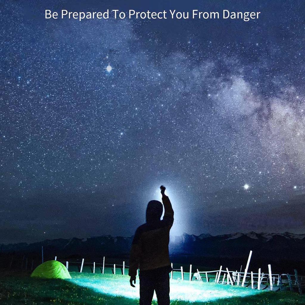 Xiaomi Фонарик NEXTOOL 6-в-1, 1000 лм, двойной светильник, масштабируемая сигнализация, USB-C, перезаряжаемый мобильный аккумулятор, электрический фонарик для кемпинга