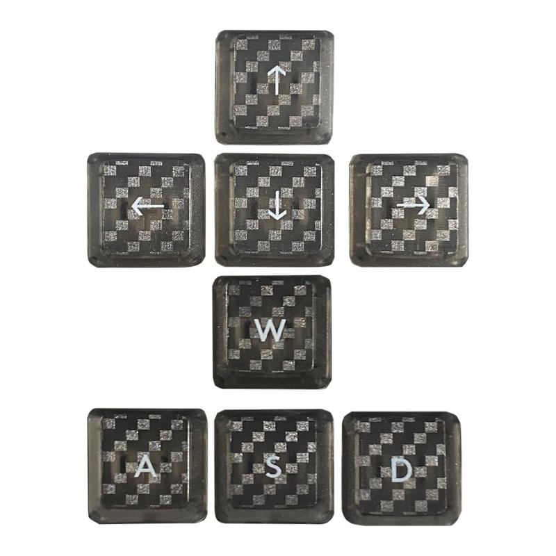 DIY Customs Keyboard Keys 17Pcs Keycap Carbon Fiber Texture Nonslip Cover for G915/G813/G815/G913 TKL