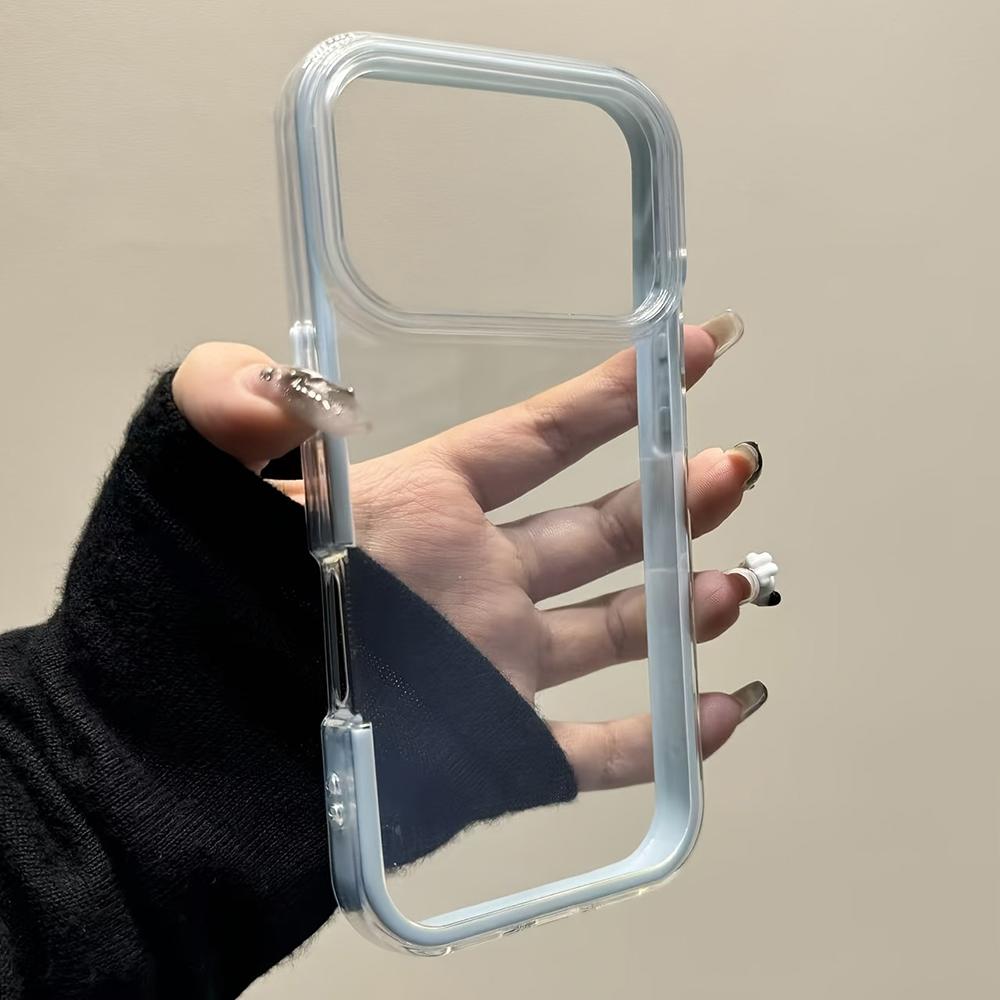 Прозрачный акриловый чехол для телефона For For Iphone 17 16 1 14 13 Pro Max 17Pro Конфетный цвет Ударопрочный бампер Прозрачная задняя крышка