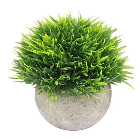 Искусственный цветок растение трава бумажная целлюлоза горшок бонсай орнамент садовый стол декор