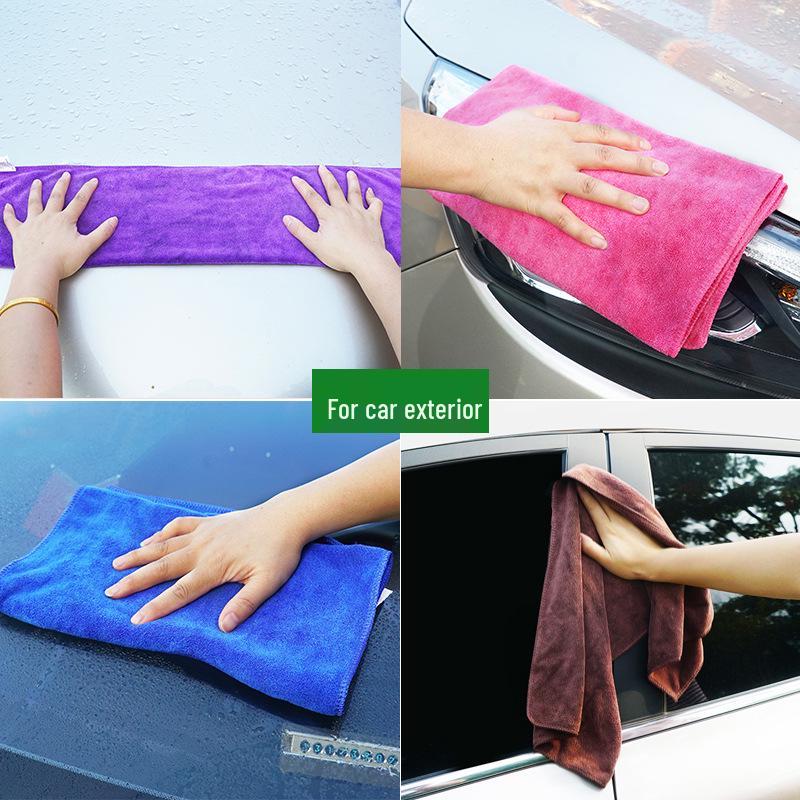 Утолщенное впитывающее полотенце из микрофибры для уборки кухни, дома и мытья автомобиля