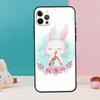 Милый чехол-кролик для iPhone 17 Air 16 15 13 12 11 14 Pro Max 12 13 mini 15 16 Plus 16e Чехол