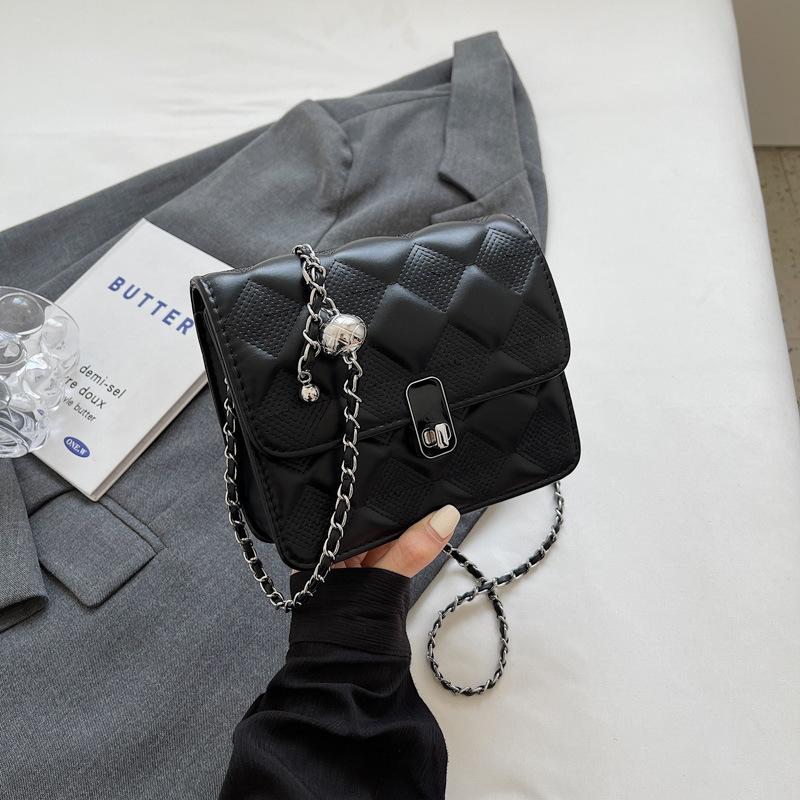 Маленькая сумка женская новая мода высококлассная модная бриллиантовая сумка на плечо цепочка сумка-мессенджер маленькая квадратная сумка