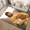 Gentle shepherd with lamb motif rug Non-slip rug suitable for living room and bedroom sofas.