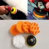 6 Pcs/set Set Kit Car Beauty Polishing Buffer Pad Car Polish Drill Adapter