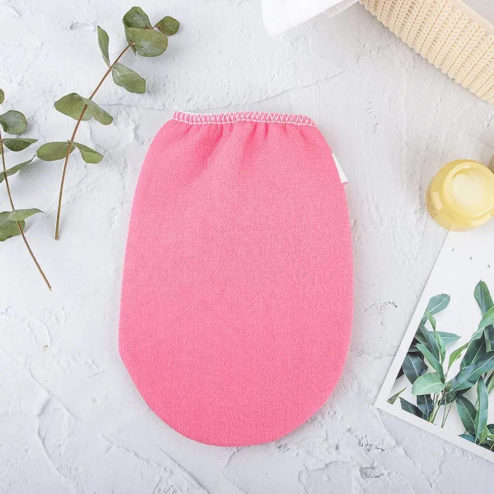 1 шт. Прочное полотенце Корейская отшелушивающая мочалка для ванны Душ Спа Отшелушиватель Двусторонняя перчатка для ванны Инструмент для очищения тела