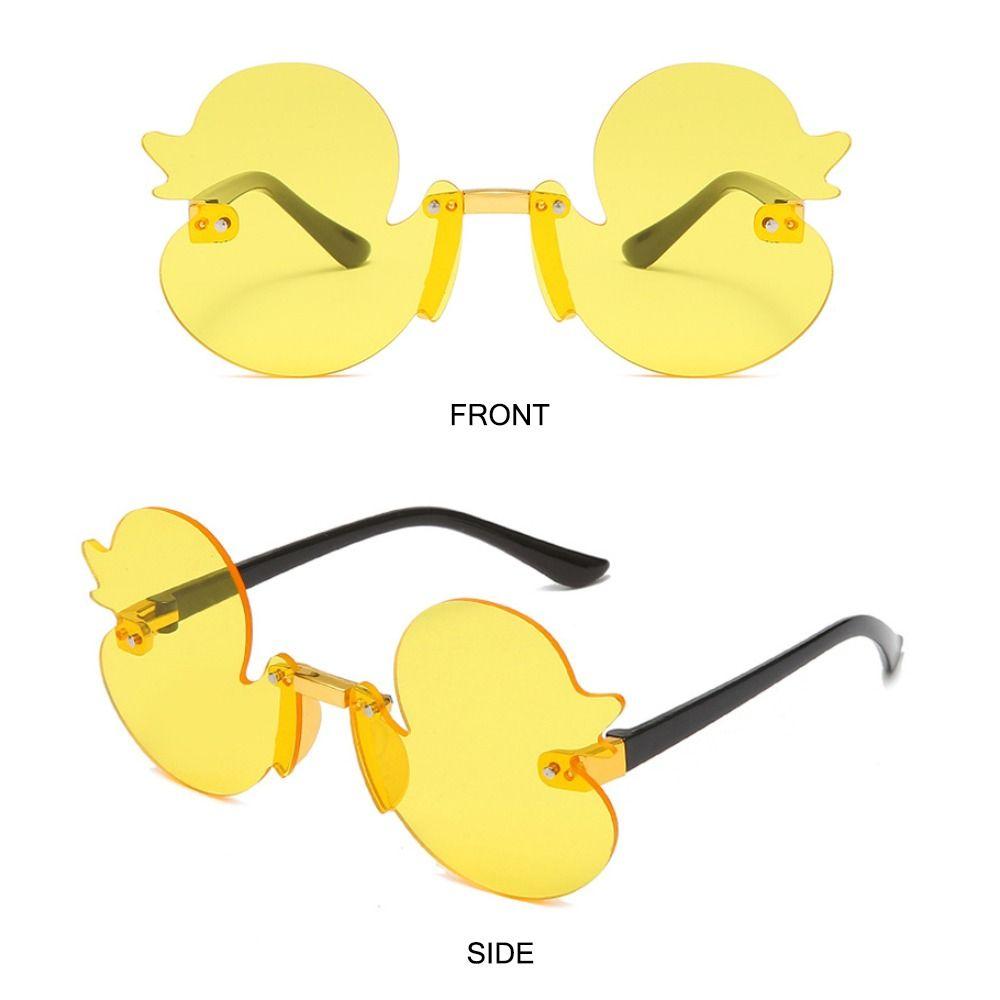 Colorful Children's Sunglasses UV400 Protection Party Decorative Glasses Rimless Shades  for Kids