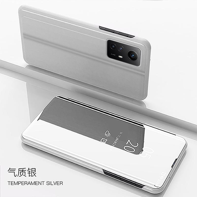Чехол для Redmi Note 12S Зеркальный кожаный Smart Flip Stand Чехол для телефона для Xiaomi Redmi Note 12S Note12S Противоударная задняя крышка