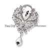 Европейско-американская ретро хрустальная брошь-подвеска со стразами - Высококлассный аксессуар для лацкана