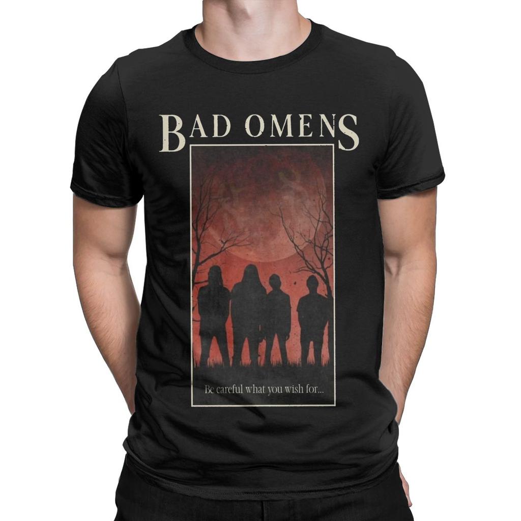 Мужские футболки Bad Omens Винтажная футболка с коротким рукавом и круглым вырезом 100% хлопок Топы на день рождения