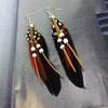 Женские серьги-подвески с бусинами Boucle D'oreille 10 см Женские Украшения для подиума Подарок