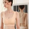 Тонкий бюстгальтер больших размеров, женский бесшовный бюстгальтер в стиле жилета, спортивный и повседневный бюстгальтер с открытой спиной, собранный бюстгальтер