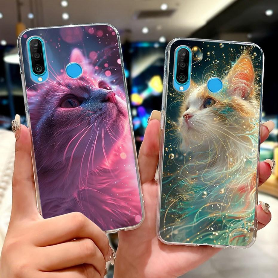 Милый Мультяшный Чехол Для Huawei P30 Lite P30 Pro Мягкий Силиконовый ТПУ Задняя Крышка Для Huawei P30lite P 30 P30Pro Чехлы Для Телефона