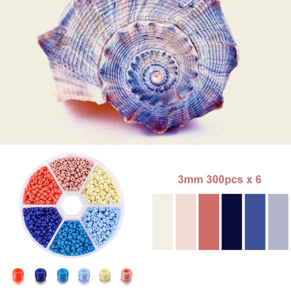 1Set with Box Glass Seed Beads Czech Charm Crystal Spacer Glass Bead For Jewelry Making Kits DIY Handmade Supplies Accessories Set