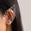 Korean Style Elf Ear Clip Zinc Zinc Alloy Ear Hook Sweet Rose Flower Hollow Ear Clips Decoration