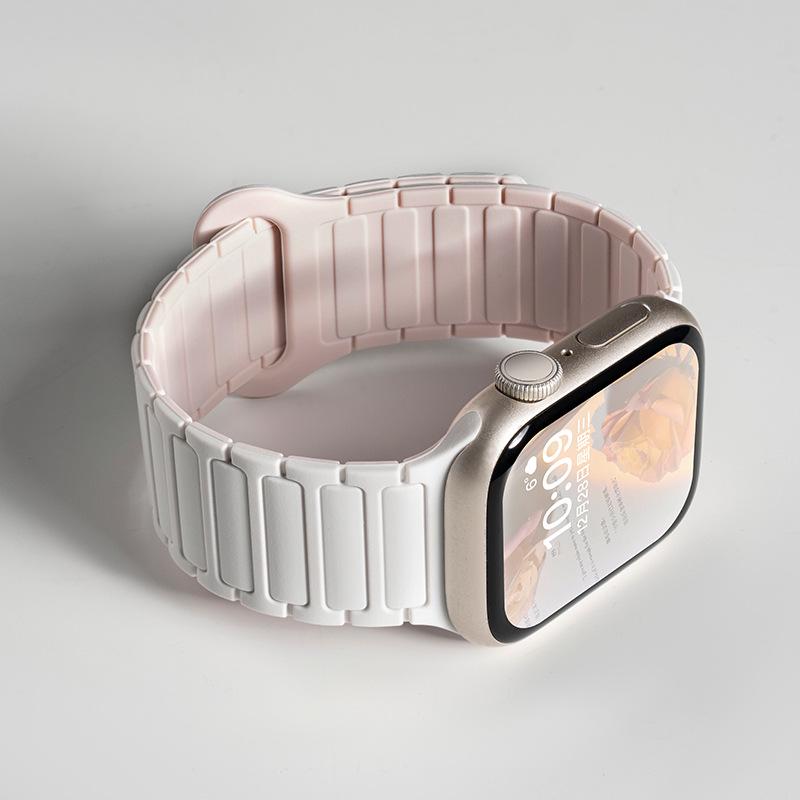Силиконовый ремешок Jingyi для Apple Watch S7/S8/S9/S11 и iWatch10 с магнитной застежкой