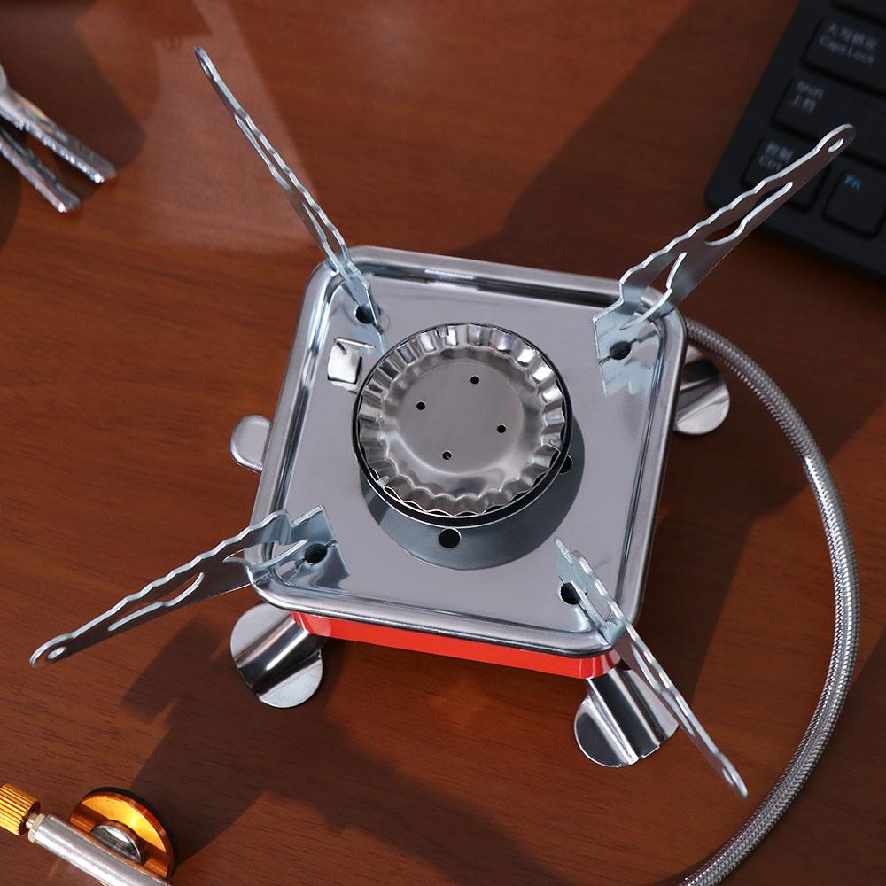 2800W Square Cassette Stove High Power Fondue Gas Cooker Tea Stove Folding Gas Burner  Household