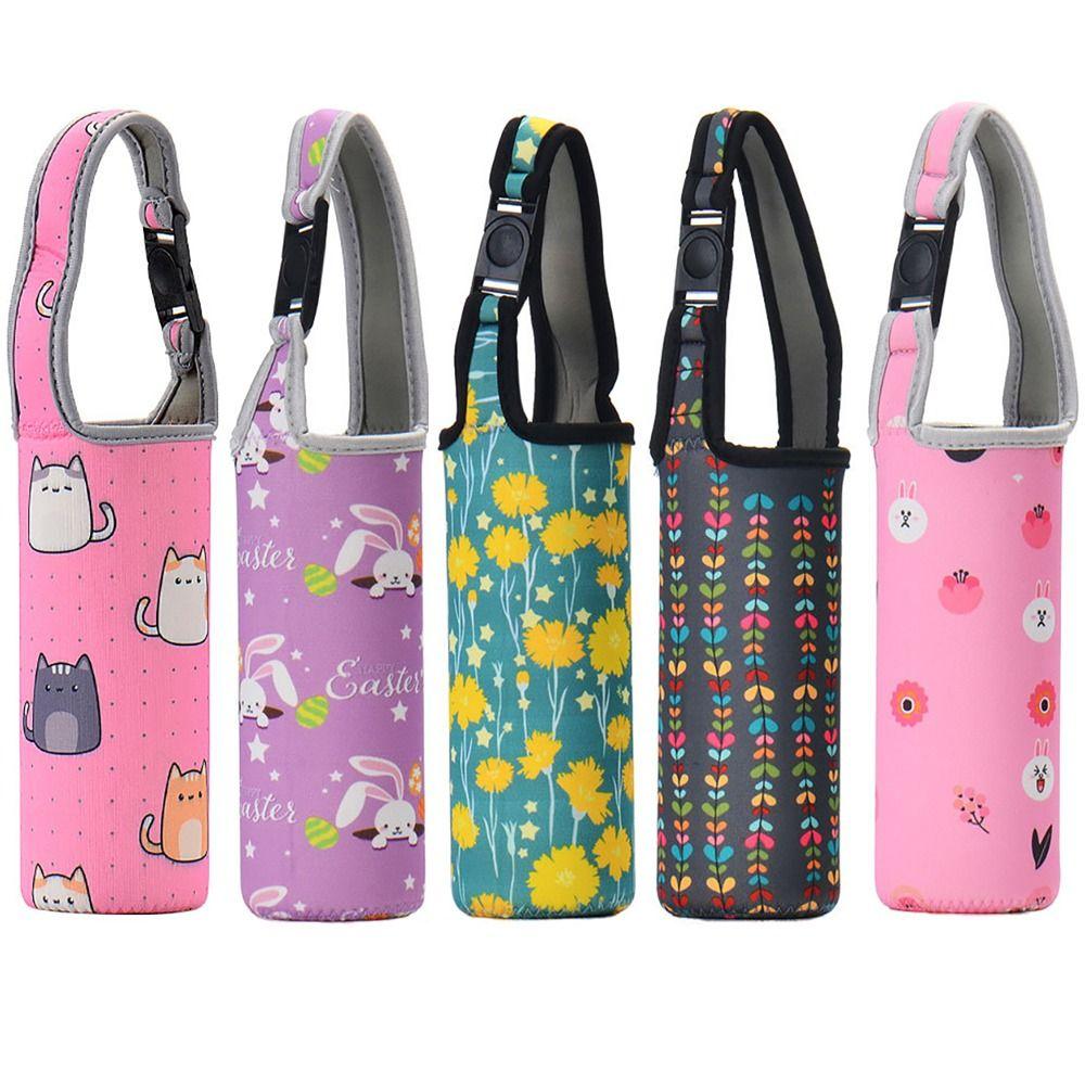 With Straps Vacuum Cup Sleeve Portable Water Bottle Case Water Bottle Cover Outdoor Sport