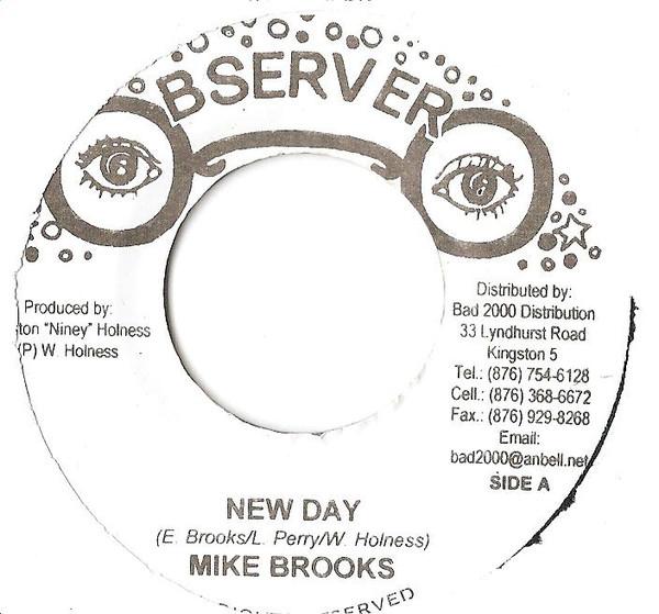 7-дюймовая пластинка MIKE BROOKS New Day NONE Observer Ямайка Регги Ска Даб Б/у