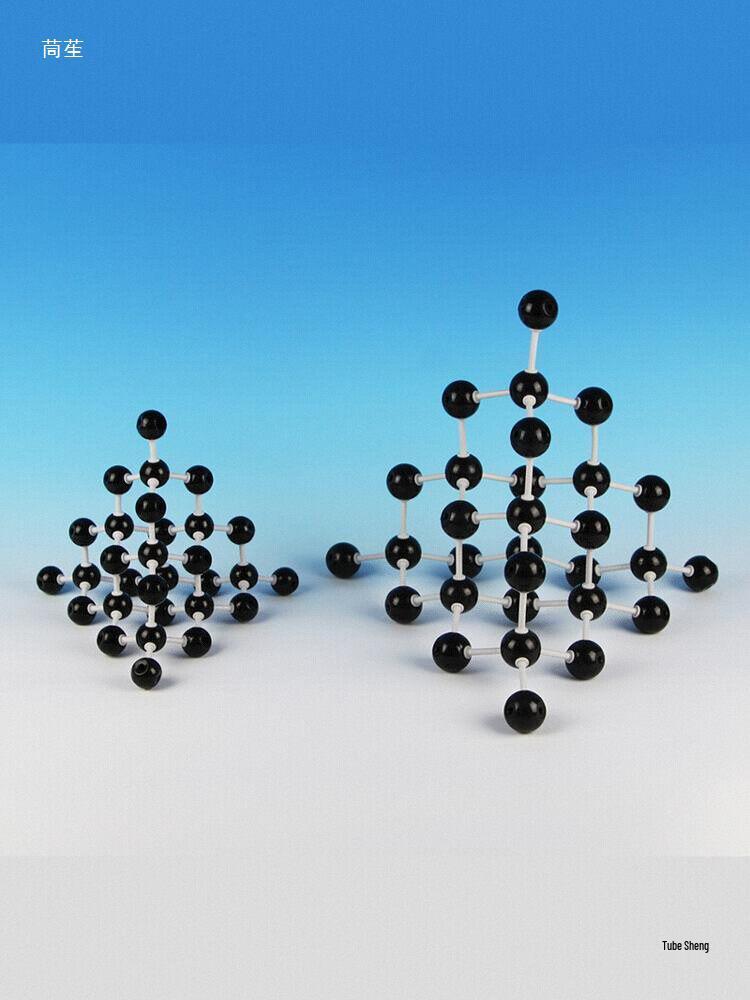 Crystal Model Set: Zinc Sulfide, Boron Nitride, Graphite, CO2 Ice, Silicon Carbide