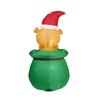 Christmas Inflatable Decorations Light Up Santa Dog Yard Outdoor Party DIY Xmas