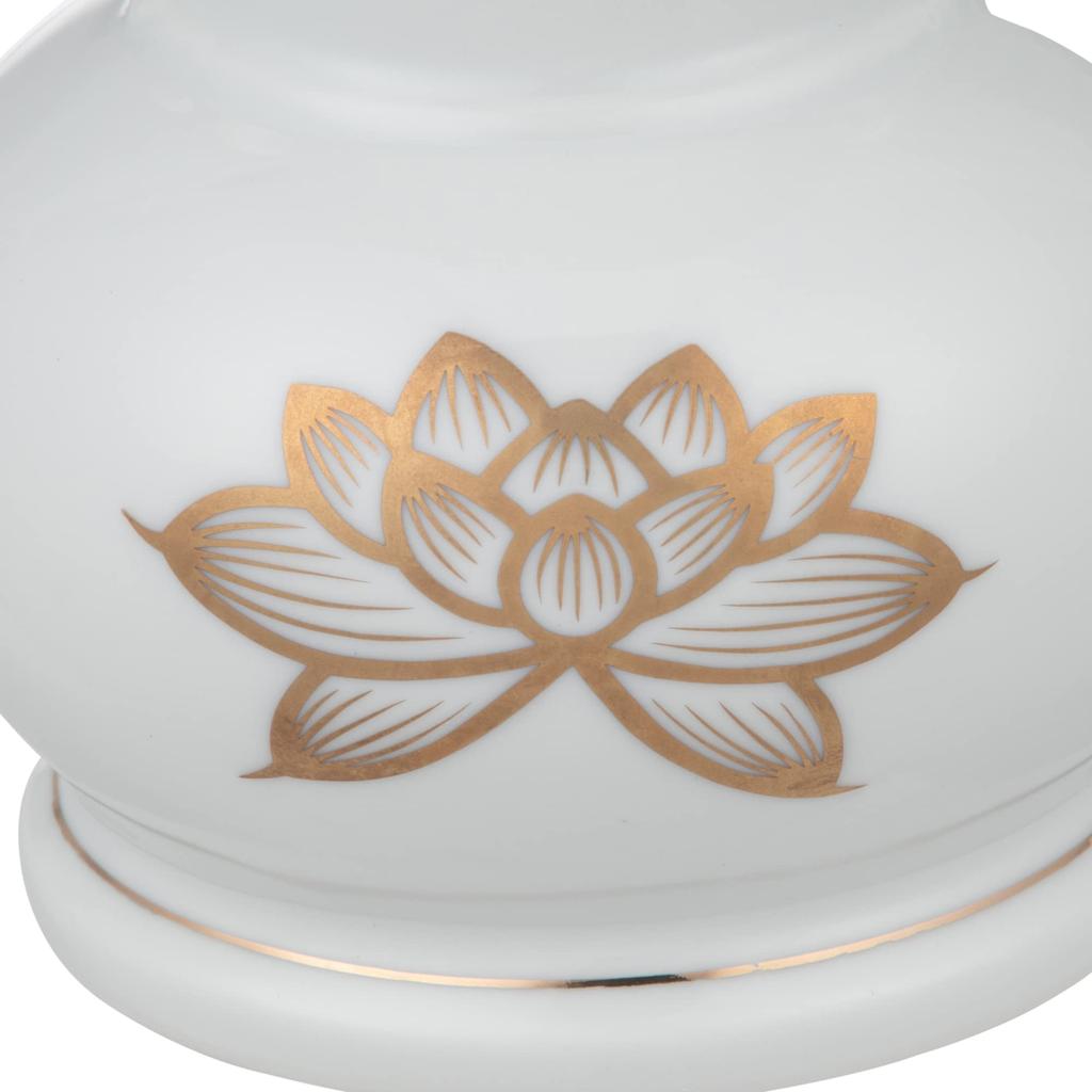 Аксессуары для буддийского алтаря Tomatsu Shoten, Аксессуары для синтоистского алтаря, Платиновый лотос 5.0 Нефритовые буддийские цветы, AM-TM574