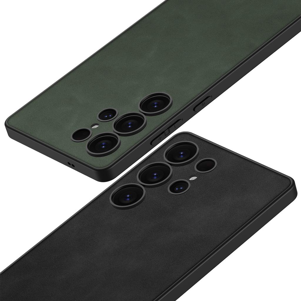 Чехол для мобильного телефона Samsung S25Ultra S25plus Матовый Однотонный Кожаный Персонализированный Простой Ультратонкий Защитный Чехол для Мужчин и Женщин