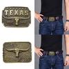 Long Horn Bull Belt Buckle Vintage Texas Western Cowboy Buckles Replacement Western Cowboy Cosplay Costume Accessories