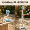 Street Lamp Bubble Tower with Lights, Rechargeable Standing Bubble Maker, Adjustable Height Street Light for Outdoor Garden, Patio, Wedding, Party