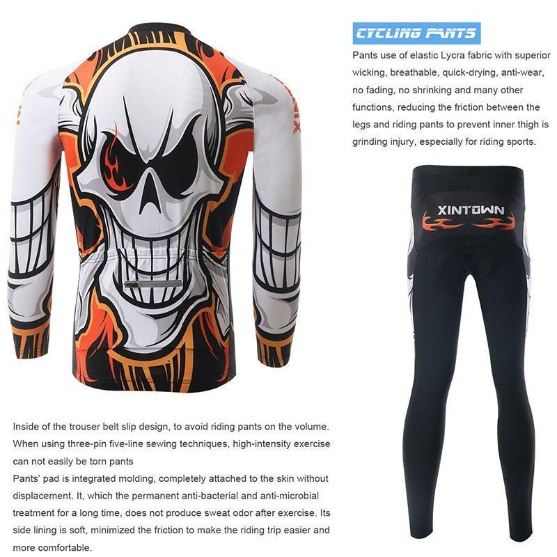 Комплект одежды для езды на велосипеде, профессиональные спортивные трикотажные изделия с длинными рукавами, быстросохнущая велосипедная одежда