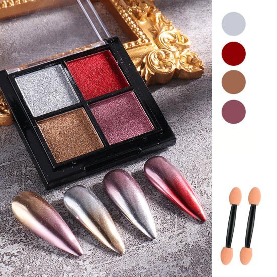 Yousheng Nail Art Powder Glitter Долговечный цветной хромированный зеркальный пигмент для ногтей Украшения DIY Пудра для макияжа