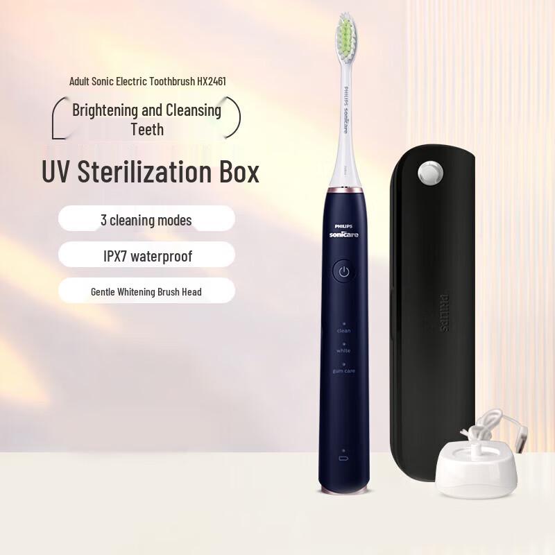 Philips HX2461 Sonic Electric Toothbrush with Sterilization Box