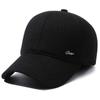 Outdoor Middle-Aged and Elderly Cap Men's Winter Warm Baseball Cap Dad Cotton Cap Ear Protection Peak Cap