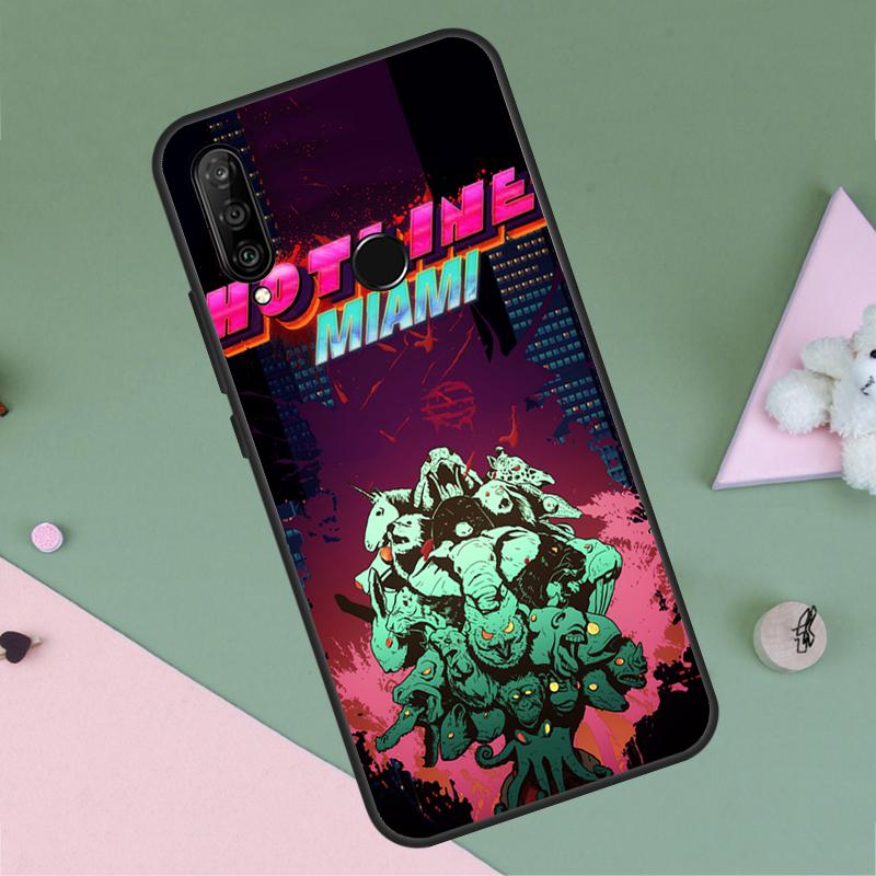 Чехол для игры Hotline Miami для Huawei Nova 12i 12s 11i 8i 7i 9 10 SE Y90 Y60 Y70 Y72 Y61 Y91 P30 P40 Lite P60 Pro