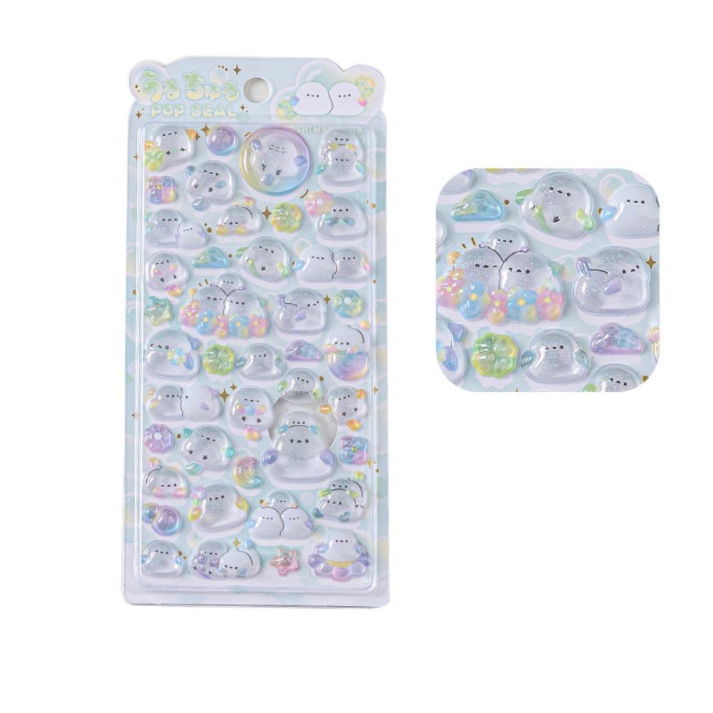 Cute Candy Animal Drop Sticker Aesthetic DIY Toy Stickers 3D Decor Stickers  DIY Scrapbooking