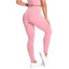 Женские однотонные узкие леггинсы для йоги с высокой талией, брюки с подтяжкой бедер, повседневные спортивные эластичные брюки для фитнеса