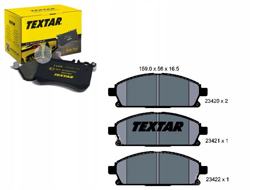 Textar 2342001 Brake Pad Set, Disc Brakes