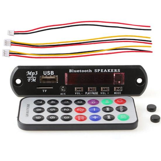 Автомобильный MP3-плеер FM-радио Bluetooth-совместимый 5.0 модуль динамика плата аудиодекодера