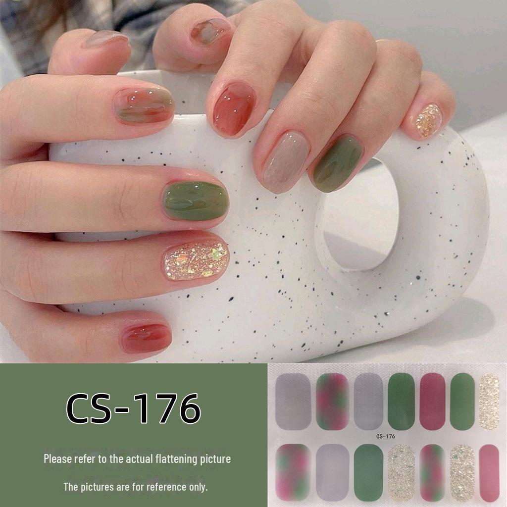 Водостойкие долговечные 3D-гелевые наклейки для ногтей без запекания — съемные и носимые дизайны для всех ногтей для женщин