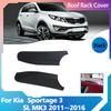 Для Kia Sportage 3 SL MK3 2011~2016 Черный Автомобильный Багажник на Крышу Покрытие ABS Крышка Багажника Часть Дуги Накладка Конечной Части Рейлинга Аксессуары