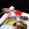 Vintage Sunglasses Women Men Brand Designer Small Rectangle Retro Shades Metal Frame Sun Glasses