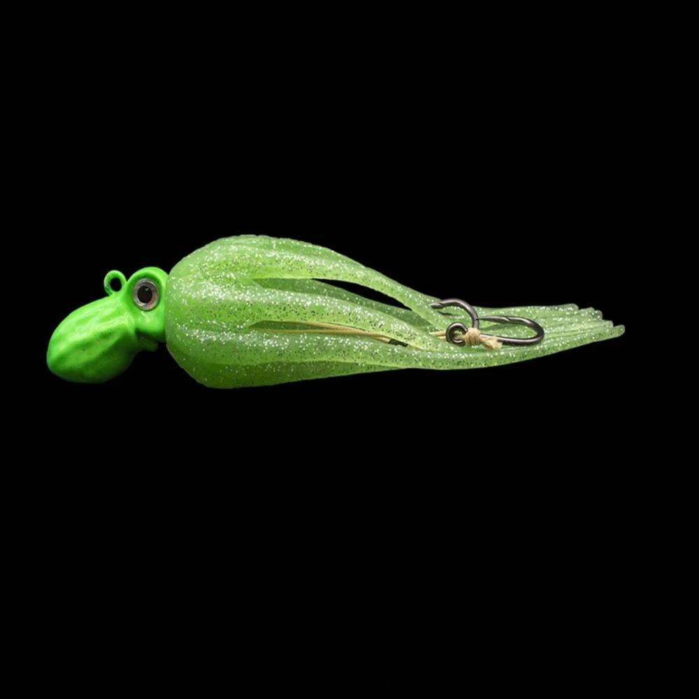 100g Trolling Lure Colorful Big Game Fishing Lure Big Game Squid Skirt Bait With Hook Trolling