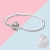 Original Silver Cinderella Pumpkin Coach Clasp Bracelet for Women Birthday Jewelry Gift Fashion Brand DIY Bracelets