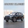 1/24 Toyota Crown Kluger игрушечная модель автомобиля литой сплав 6 дверей открываются задние колеса инерционные транспортные средства модели подарки на День детей