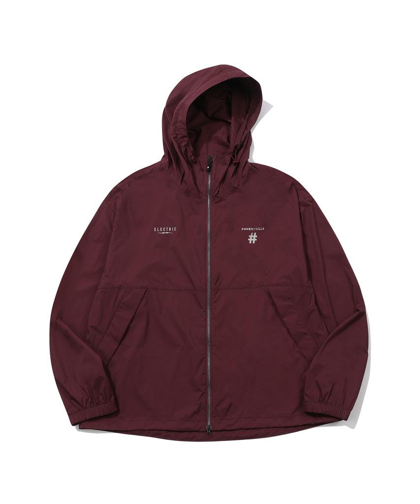 Beentrill [Beentrill X Electric] Технологичная оверсайз ветровка (Вино)