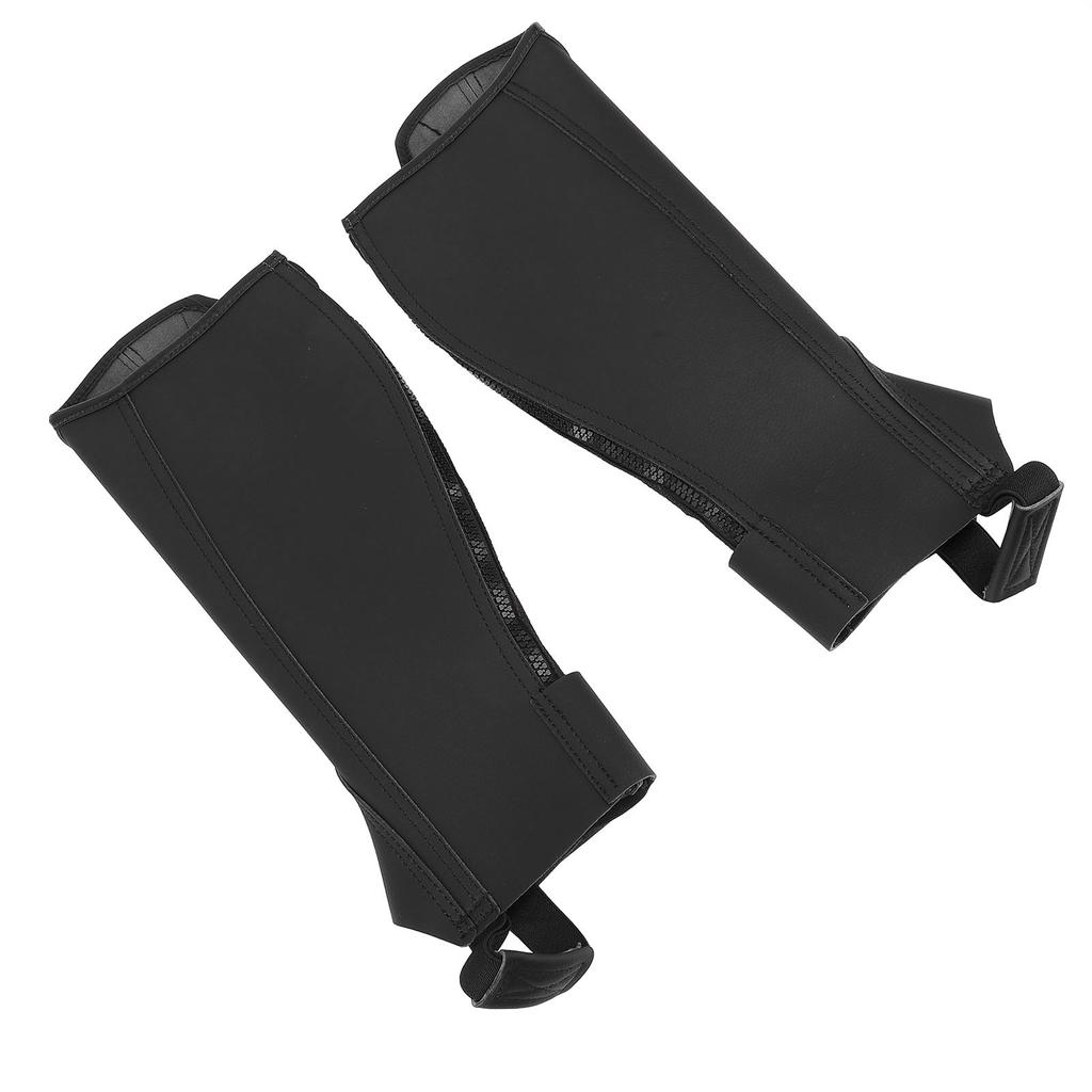 1 Pair Equestrian Half Chaps Breathable 3 Layer Fabric Shock Absorbing Anti Abrasion Horse Riding Half Chaps for Child