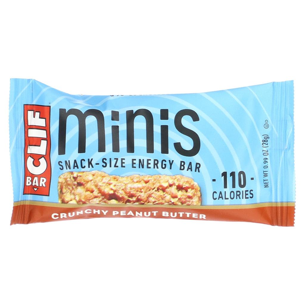 Clif Bar Minis, Snack Size Energy Bar, Crunchy Peanut Butter, 20 Bars, 0.99 Oz (28 G) Each