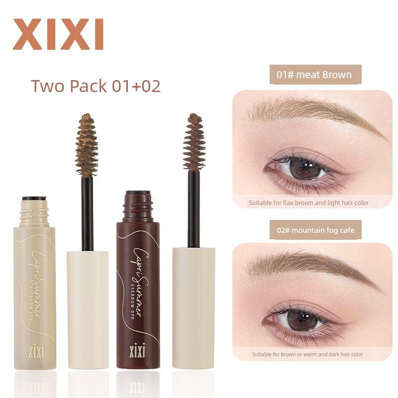 Xixi Eyebrow Cream Women's Light Korean Style Waterproof Long Lasting Fadeless Brown Wild Eyebrow Shaping Liquid Dyed Water Eyebrow Pencil